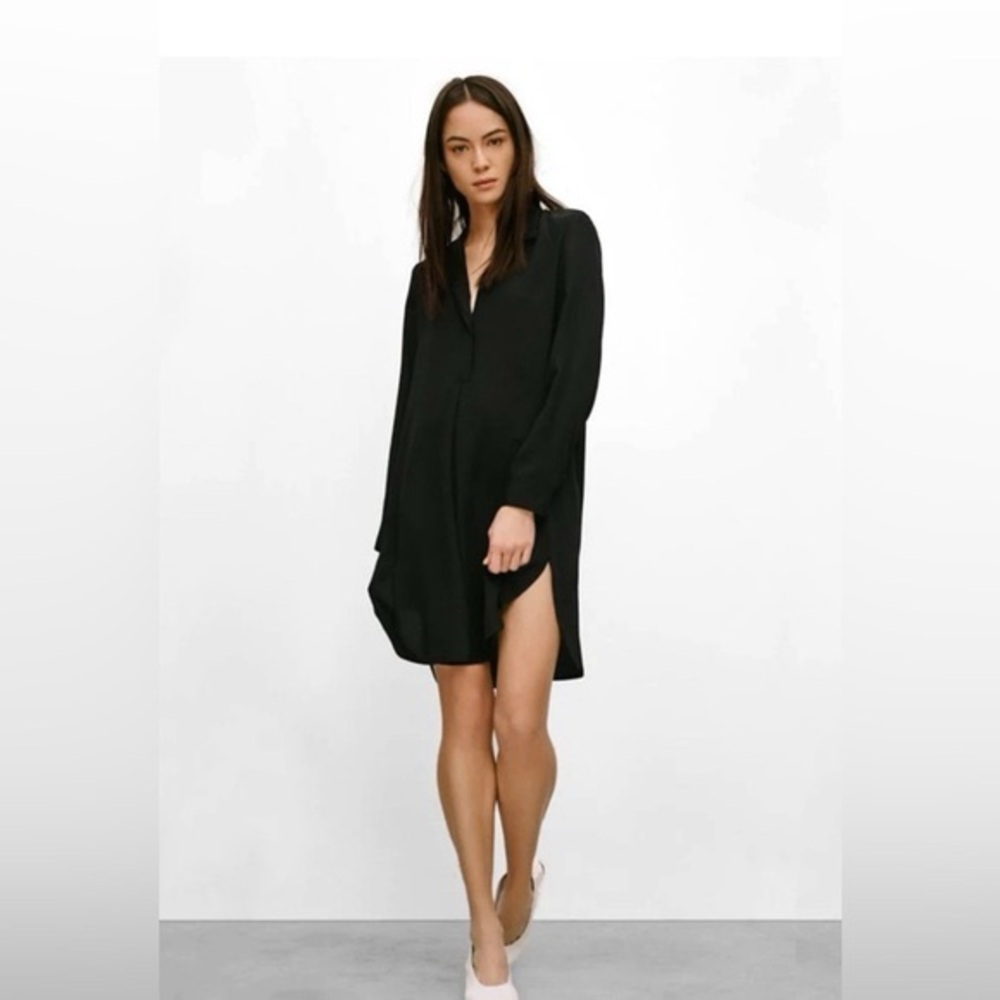 ARITZIA BABATON Lee Long Sleeve Tunic Shirt Dress